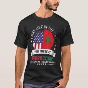 Amerikanisch-marokkanisches Zuhause in US Patriot  T-Shirt