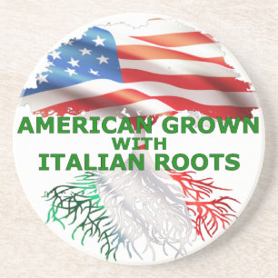 Amerikanisch mit italienischen Wurzeln Getränkeuntersetzer
