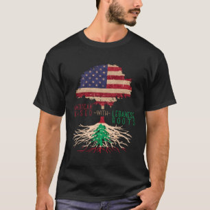 Amerikanisch mit libanesischen Wurzeln Libanon USA T-Shirt