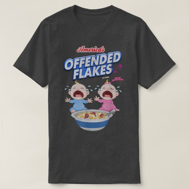 Amerikanisch Offene Flakes Funny SnowFlake T-Shirt (Design vorne)