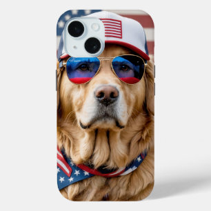 Amerikanisch Patriotisch Golden Retriever Case-Mate iPhone Hülle