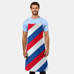 Amerikanisch patriotisch rot, weiß und blau schürze