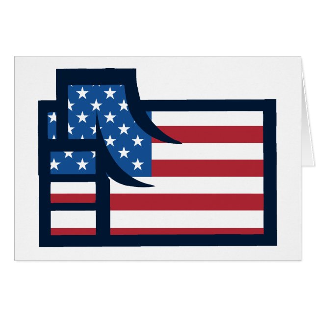 Amerikanisch-Patriotische Faust (Vorderseite (Horizontal))