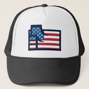 Amerikanisch-Patriotische Faust Truckerkappe