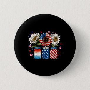 Amerikanisch-Patriotische Flaggenjars in den USA m Button