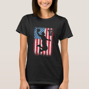 Amerikanisch Patriotischer Sketll 4. Juli Usa-Flag T-Shirt