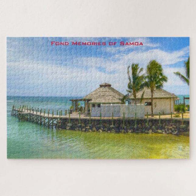 Amerikanisch Samoa Beach Szene. Jigsaw Puzzle (Horizontal)