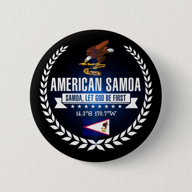 Amerikanisch-Samoa Button (Vorderseite)