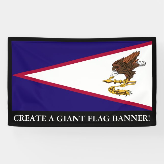Amerikanisch-Samoa-Flagge Banner (Horizontal)