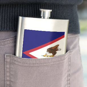 Amerikanisch-Samoa-Flagge Flachmann