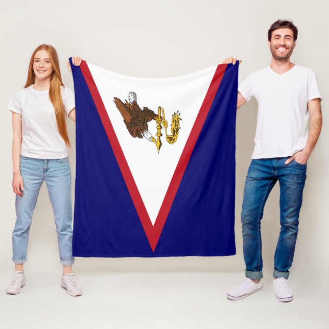 Amerikanisch-Samoa-Flagge Fleecedecke (Beispiel)