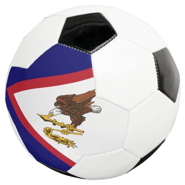 Amerikanisch-Samoa-Flagge Fußball (Dreiviertel)