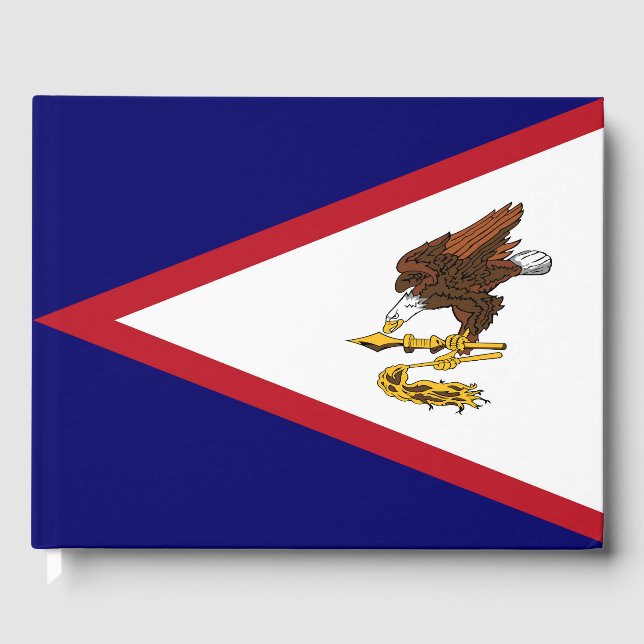 Amerikanisch-Samoa-Flagge Gästebuch (Vorderseite)