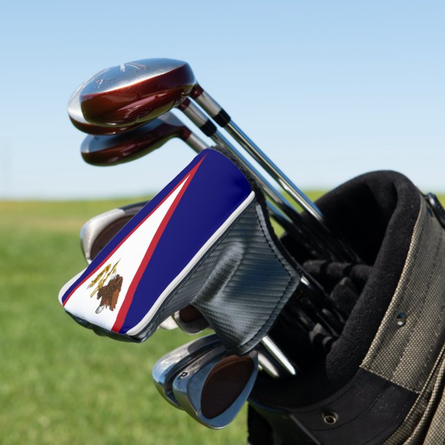 Amerikanisch-Samoa-Flagge Golf Headcover (In Situ)