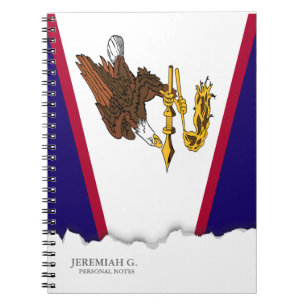 Amerikanisch-Samoa-Flagge Notizblock