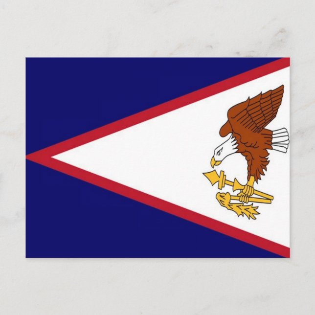 Amerikanisch-Samoa - Flagge - Postkarte (Vorderseite)
