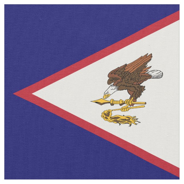 Amerikanisch-Samoa-Flagge Stoff (Nahaufnahme)