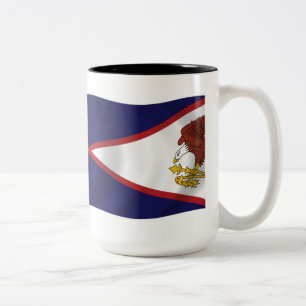 Amerikanisch-Samoa-Flagge-Tasse Zweifarbige Tasse
