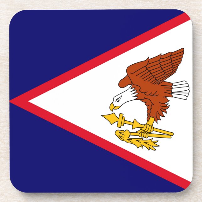 Amerikanisch-Samoa Getränkeuntersetzer (Vorderseite)