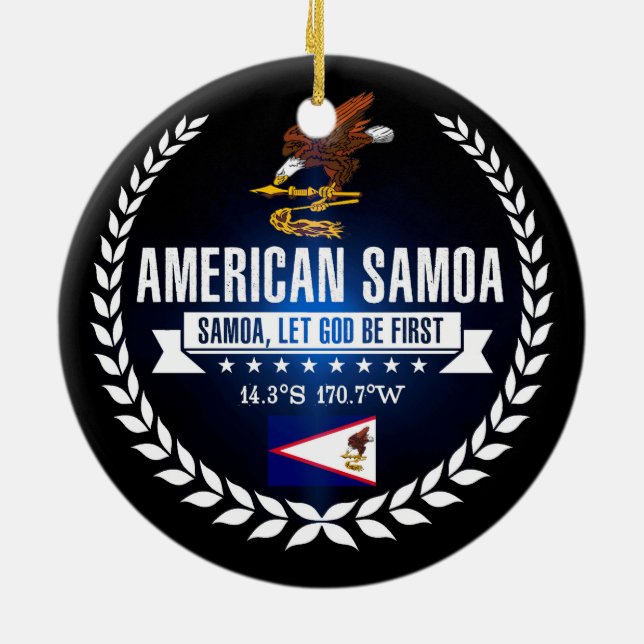 Amerikanisch-Samoa Keramikornament (Hinten)