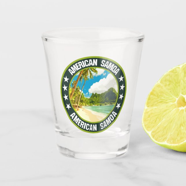 Amerikanisch-Samoa Schnapsglas (Vorderseite)