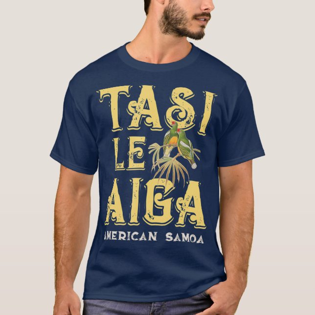Amerikanisch Samoa Tasi Le Aiga Ein Familienpazifi T-Shirt (Vorderseite)