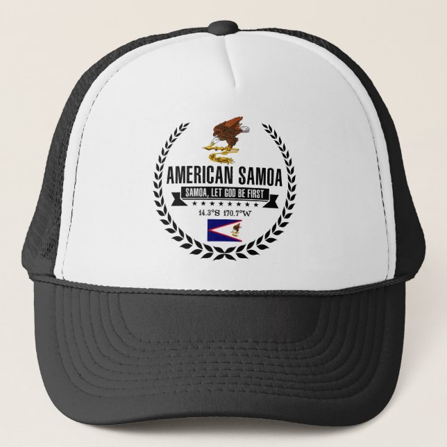 Amerikanisch-Samoa Truckerkappe (Vorderseite)