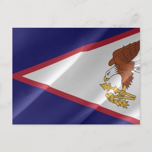 Amerikanisch-Samoa - Wachsen der Flagge - Postkarte (Vorderseite)