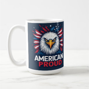 Amerikanisch Stolz USA-Flagge Patriotisches Gesche Kaffeetasse