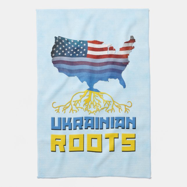 Amerikanisch Ukrainische Roots Küchentücher (Vertikal)