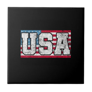 Amerikanisch USA US-Flagge 4. Juli Fliese