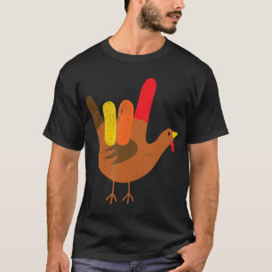 Amerikanisch, Zeichen, Sprache, Glück, Erntedank, T-Shirt