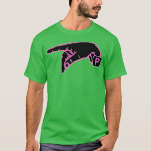Amerikanisch-Zeichensprache Letter P Pink Color Gi T-Shirt