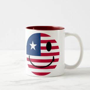 Amerikanisch Zweifarbige Tasse