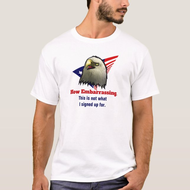 Amerikanische Adlerflagge sagt, wie umwerfend T-Shirt (Vorderseite)