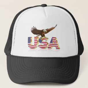 Amerikanische Adlerflagge Truckerkappe