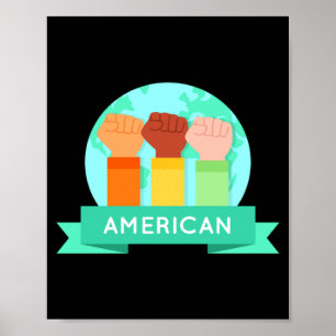 Amerikanische Afrikanische Geschichte Black Is Bea Poster