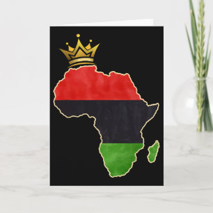 Amerikanische Afrikanische Königin Panafrikanische Karte