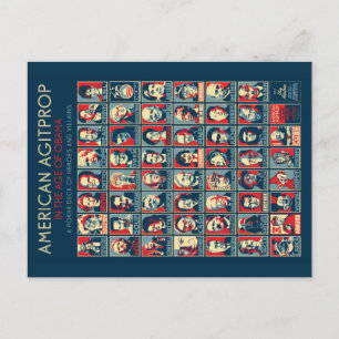 Amerikanische Agitprop im Zeitalter von Obama - Po Postkarte