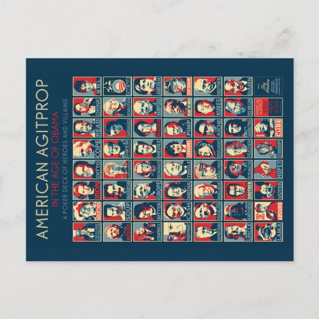 Amerikanische Agitprop im Zeitalter von Obama - Po Postkarte (Vorderseite)