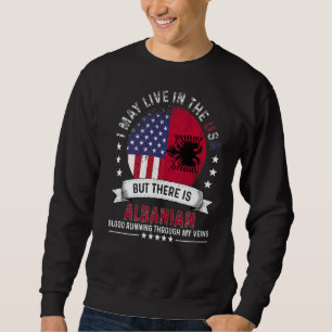 Amerikanische albanische Zuhause in US Patriot Ame Sweatshirt