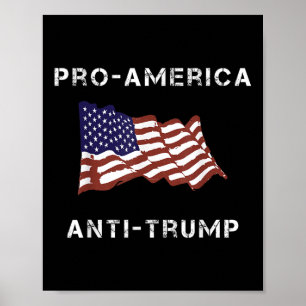 Amerikanische Anti-Trump-Flagge Poster