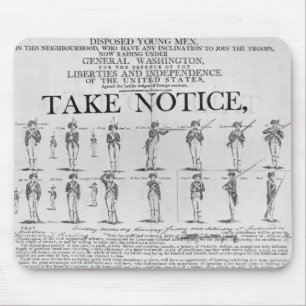 AMERIKANISCHE Armee, die verschiedene Positionen Mousepad