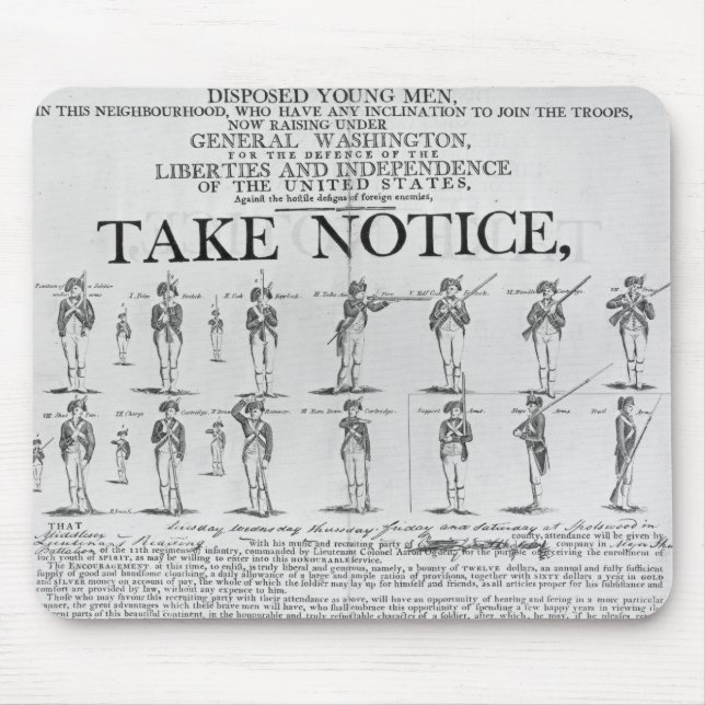 AMERIKANISCHE Armee, die verschiedene Positionen Mousepad (Vorne)