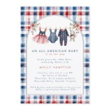 Amerikanische Baby-Patriotische Wäscheleine Babypa