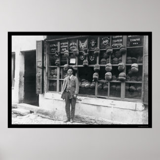 Amerikanische Bäckerei in Istanbul, Türkei 1922 Poster