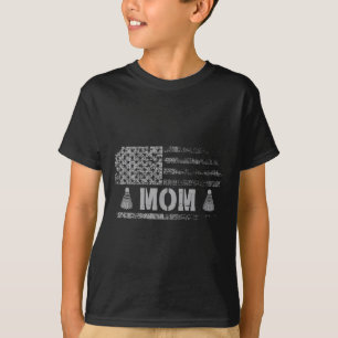 Amerikanische Badminton-Mutter USA-Flagge Team Bad T-Shirt
