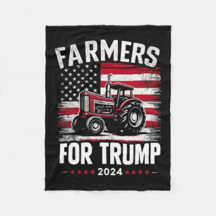 Amerikanische Bauer für Trump - Flagge der USA Fleecedecke