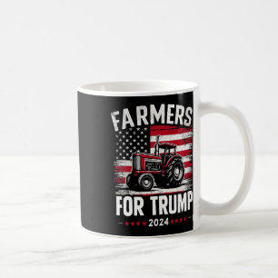 Amerikanische Bauer für Trump - Flagge der USA Kaffeetasse