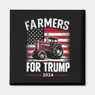 Amerikanische Bauer für Trump - Flagge der USA Magnet